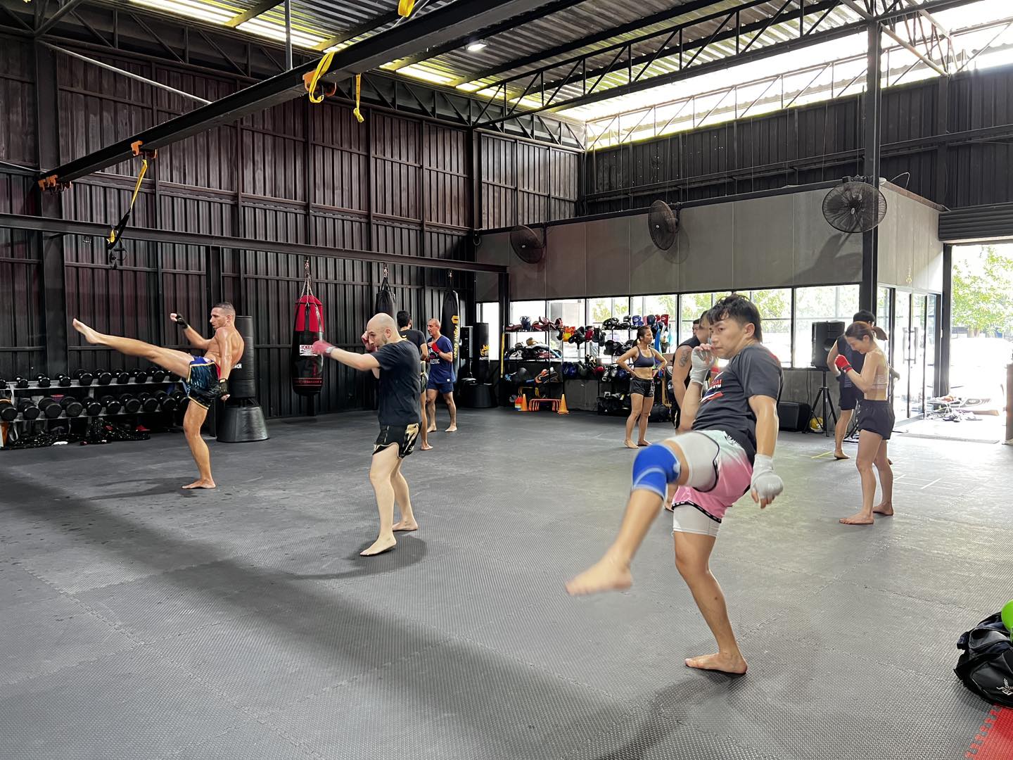 Muay Thai Group Training at 7 Stars Muaythai Gym